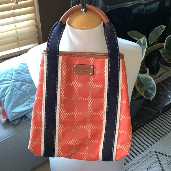 Beautiful Well Loved Canvas Bag by Kate Spade .. - Picture 1 of 14